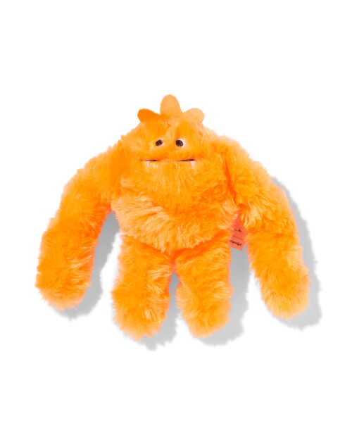 monstre en peluche orange