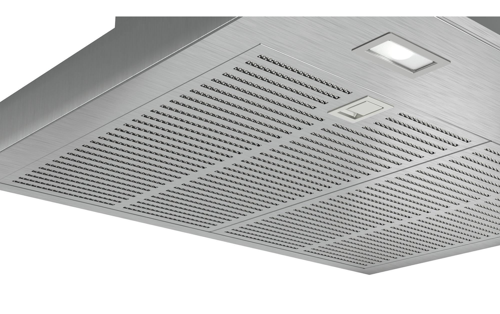 Wandhaube DWB67FM50 4 Stufen<br>Effiziente Beseitigung von Fett, Geruch und Dampf aus der Küchenluft