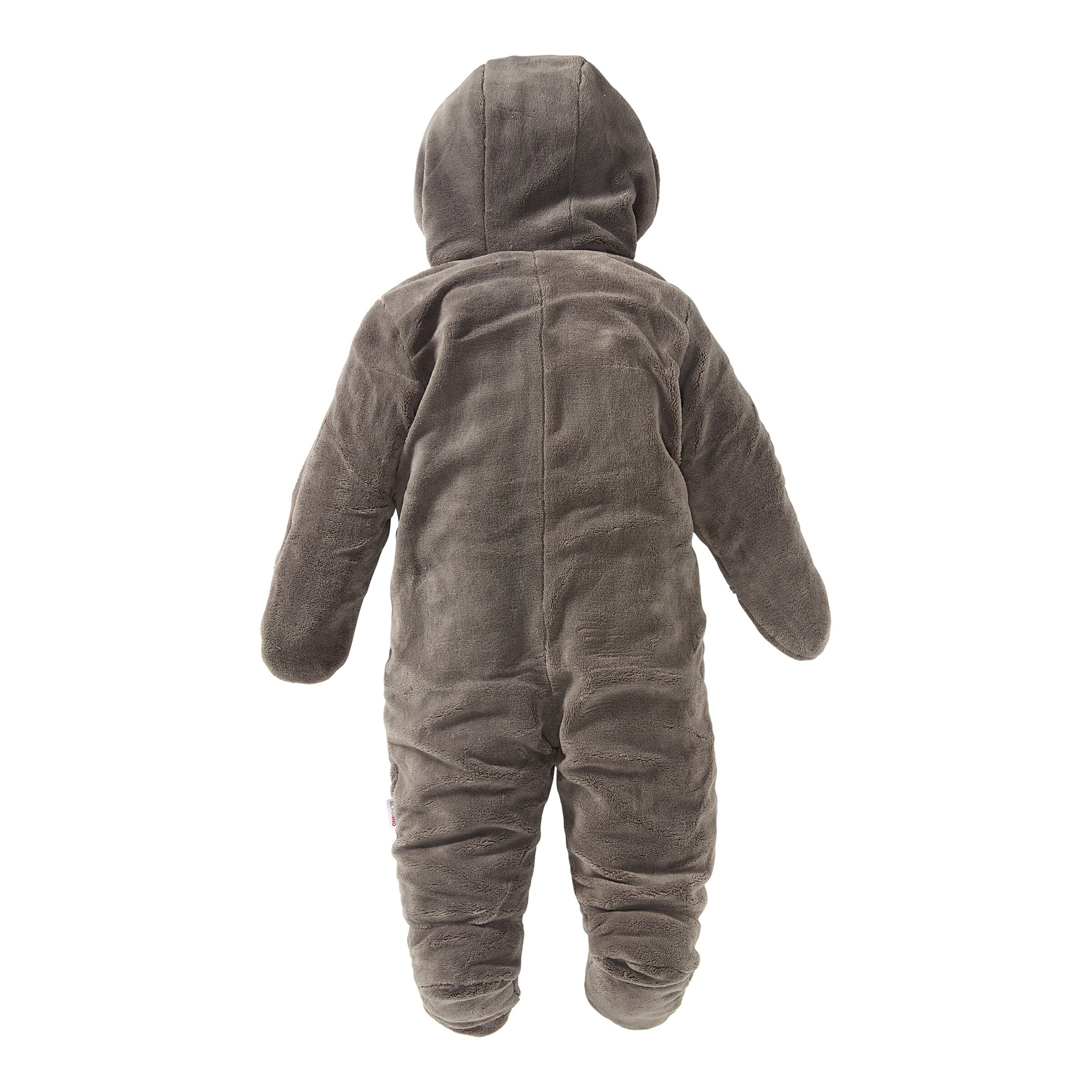 Bornino Plüschoverall grau