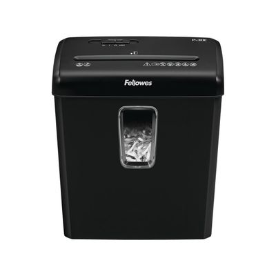 Fellowes Powershred P-30C - destructeur de documents coupe croisée - 6 feuilles - Corbeille 15 litres