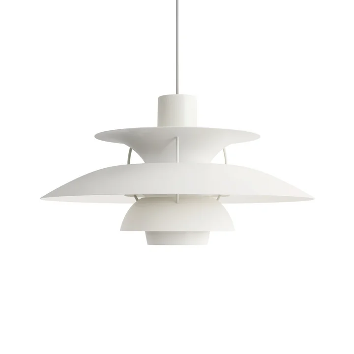 Louis Poulsen - PH 5 Pendelleuchte, monochrome white
