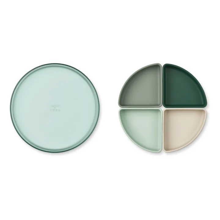 Liewood Assiette compartimentée Shawn | Vert
