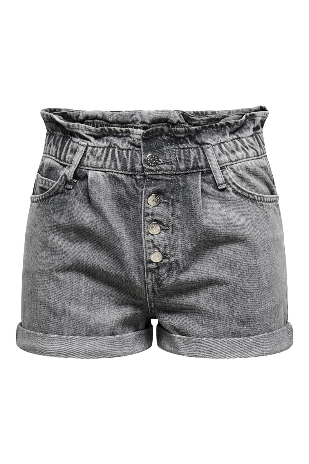 Only Onlcuba Paperbag Shorts 3771795 grey denim