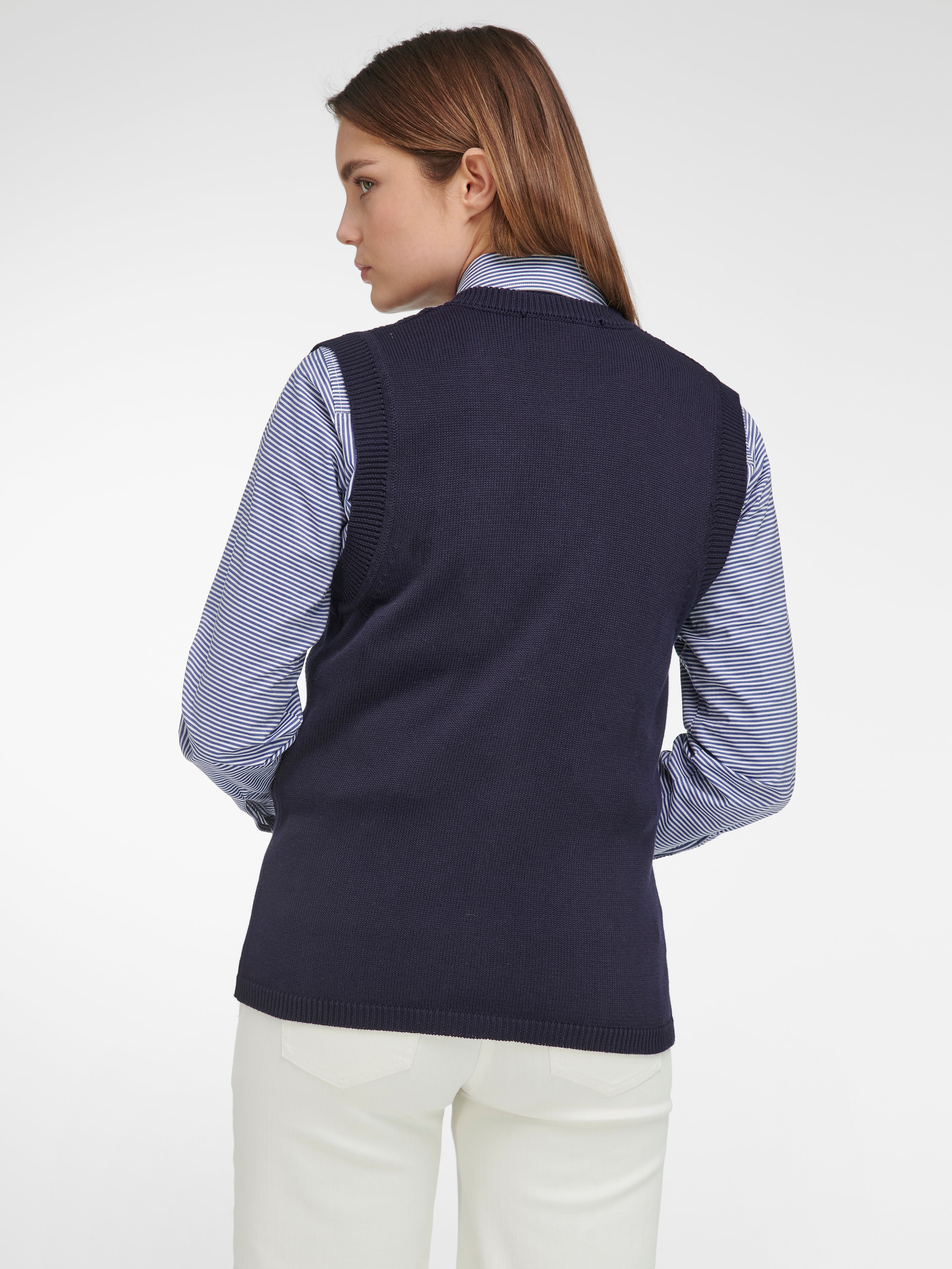 Strickweste aus 100% Baumwolle Supima