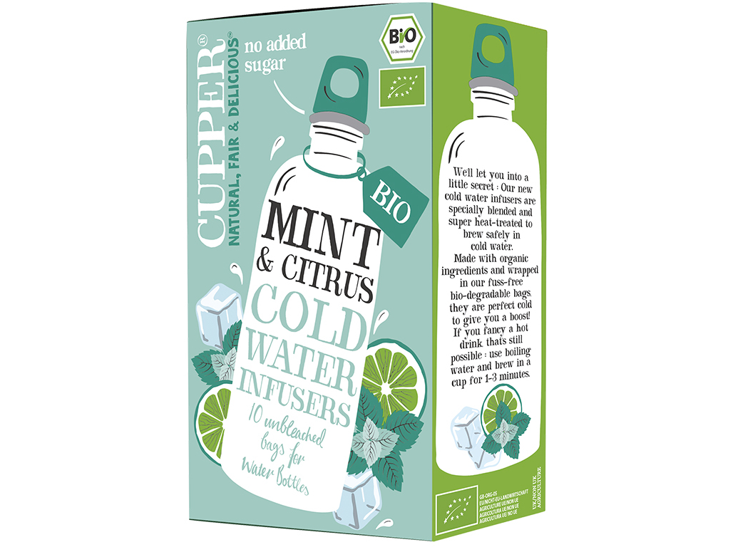 INFUSÃO FRIA CUPPER MENTA E CITRUS BIO 10 SAQ