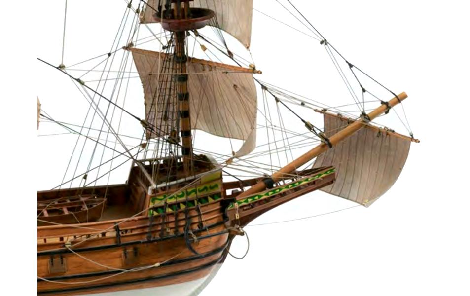 Bausatz Segelschiff Mayflower 650 mm 1:60<br>Detailgetreuer Segelschiff Modellbausatz