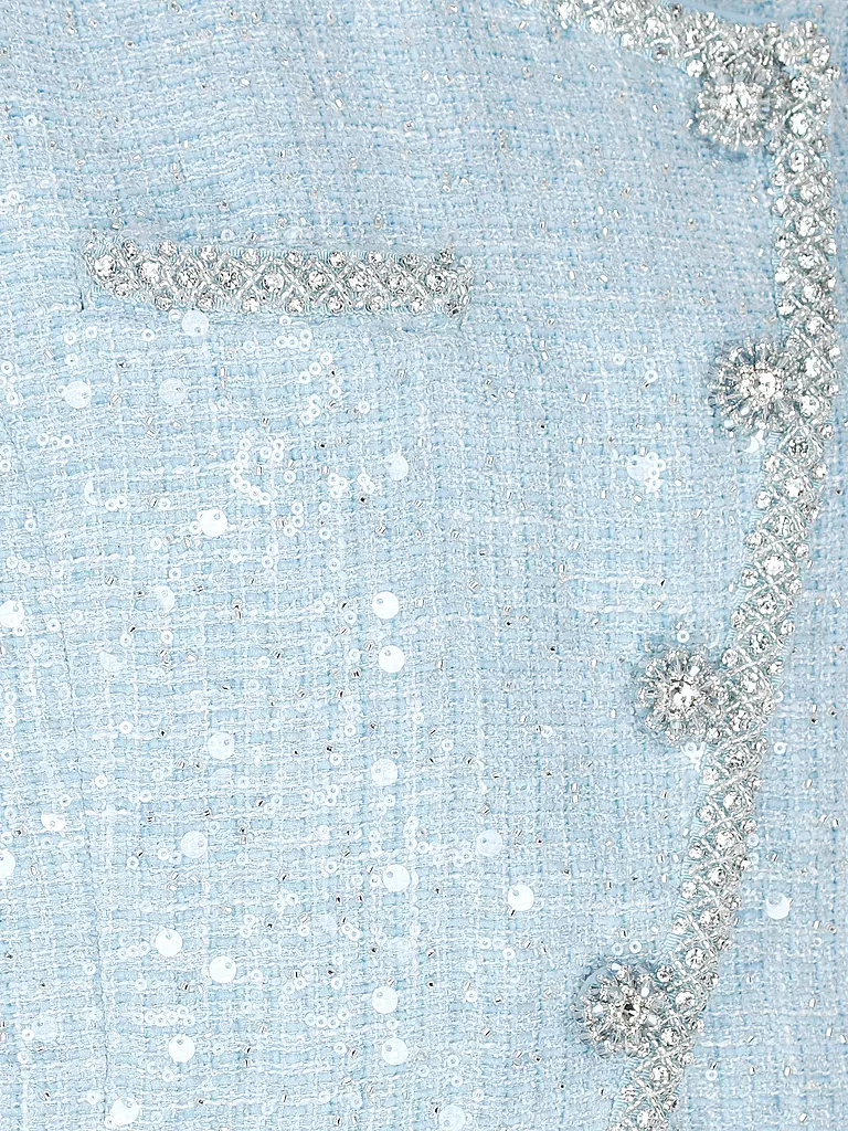 SELF-PORTRAIT Jäckchen Copped Fit hellblau
