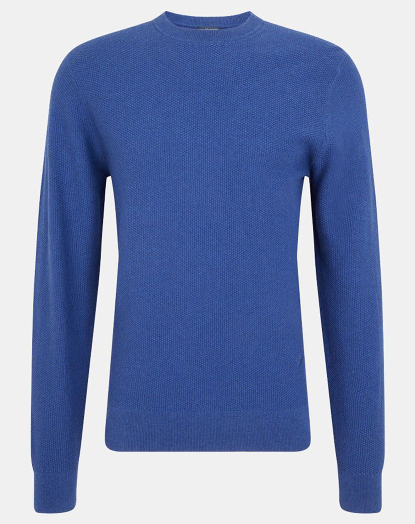 Hackett London Pull Texturé bleu moyen