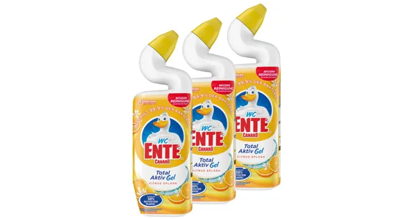 WC-Ente Total Aktiv Gel Citrus 3x750ml