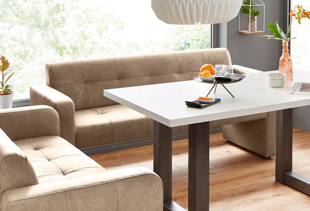 exxpo - sofa fashion Polsterbank »Barista Küchensofa mit Komfortsitzhöhe 49cm« tolle Detailverarbeitung, frei im Raum stellbar