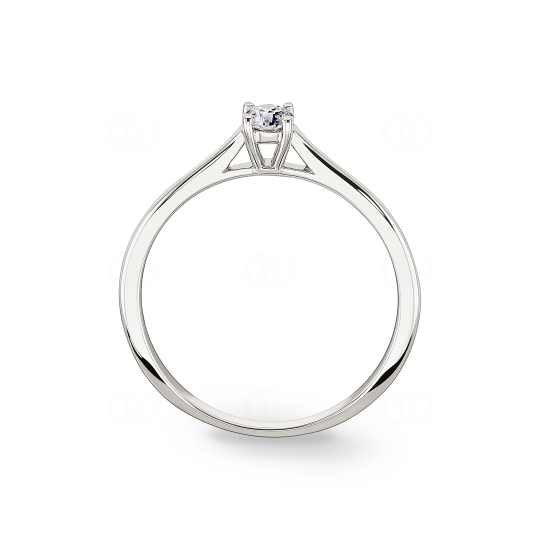 0.15ct Diamant Solitärring 750/18 K Weissgold