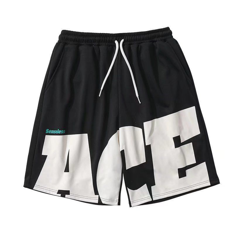 Acrius - Mid Rise Lettering Shorts