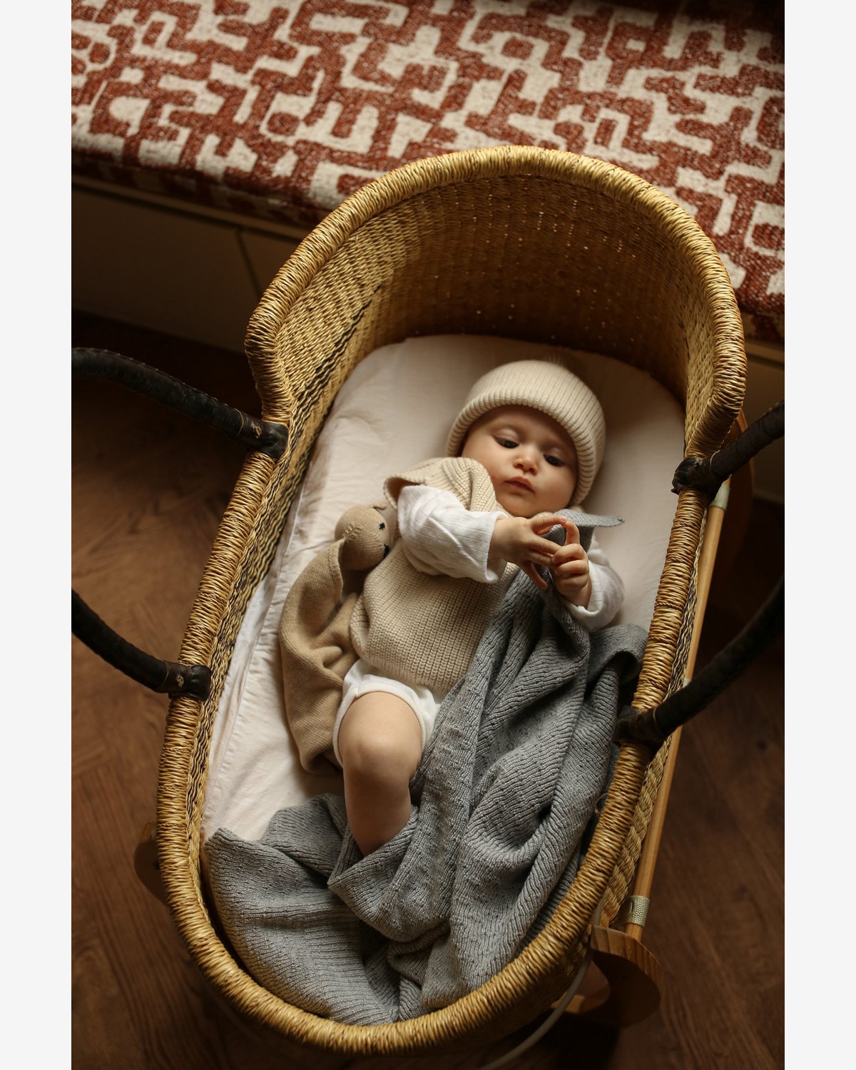 Babyteppe Ull – 100% Merino, Ubehandlet – Dora