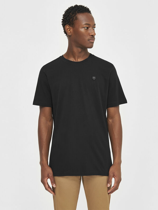 Knowledge Cotton Apparel LOKE badge tee - Regenerative Organic Certified� - GOTS/Vegan 1300