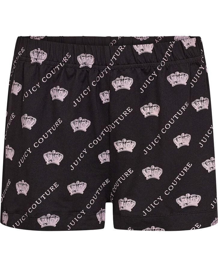 Juicy Couture BINKY & BUZZ PYJAMA SET Pink & black crown print