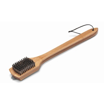 Weber borstel met houten steel groot 46 cm