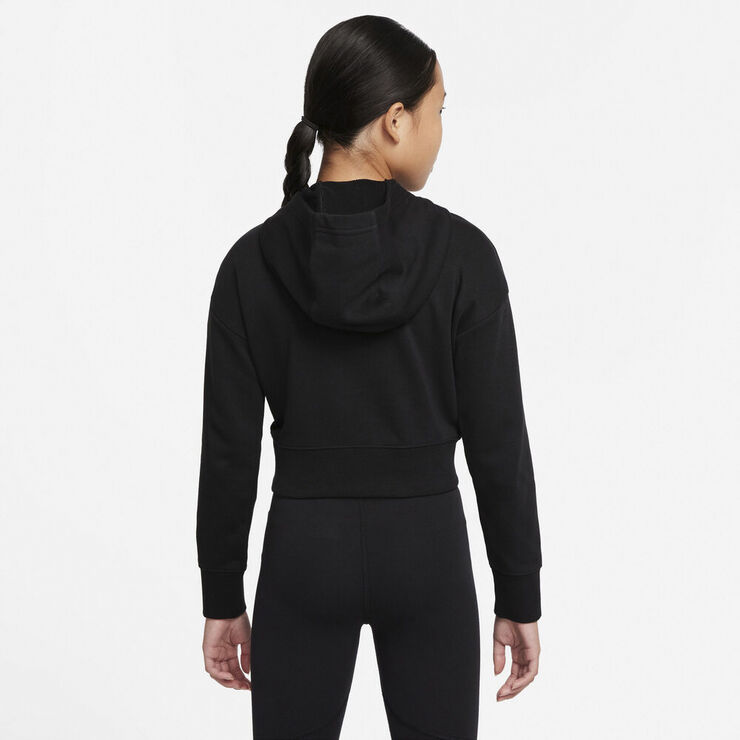 Nike Air French Terry Crop hættetrøje Sort