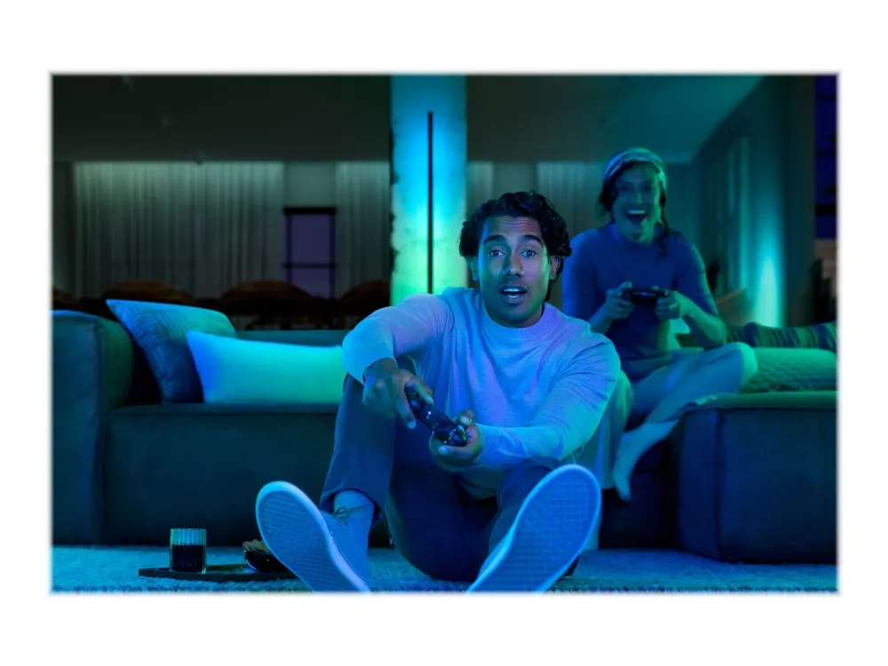 Philips Hue White and Color Ambiance Gradient Signe - Gulvlampe - LED - 29 W - 16 millioner farver/varmt til køligt hvidt lys - 2000-6500 K - sort