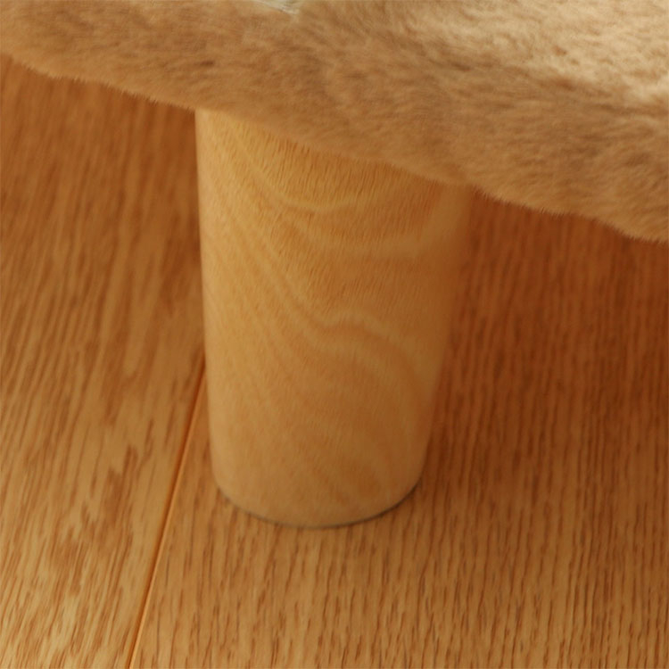 (60x40x21cm) Erhöhtes Haustier Bett Hundesofa Kuscheliges Katzen Hochbett - Braun
