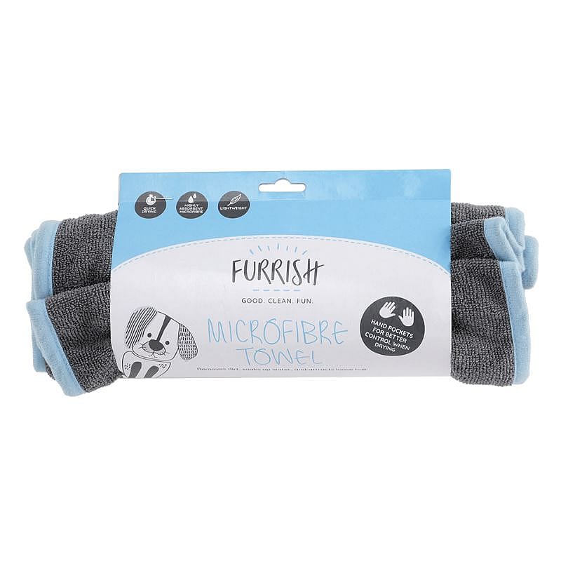 Furrish Microvezel Handdoek met 2 handzakken Hond | 15569