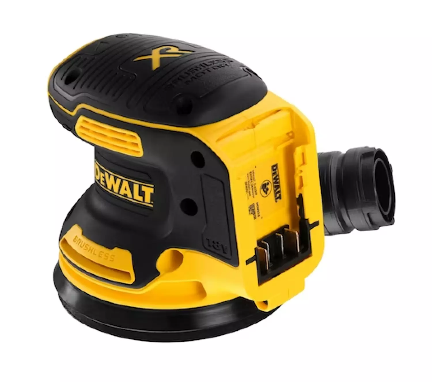 DeWALT DCW210NT 18V Li-Ion accu excentrische schuurmachine body in TSTAK - 125mm - koolborstelloos