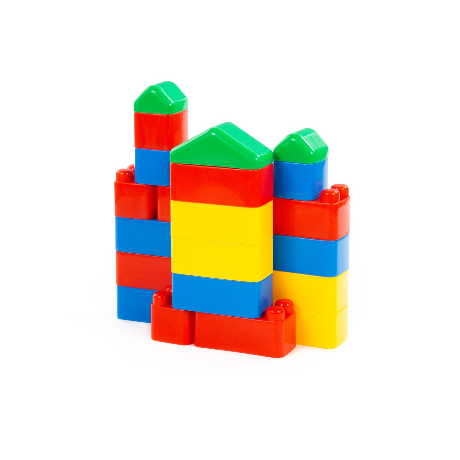 Polesie Bausteine-Set 28 Teile 61782 Bausteine zum Stecken im Beutel ab 1 Jahr bunt