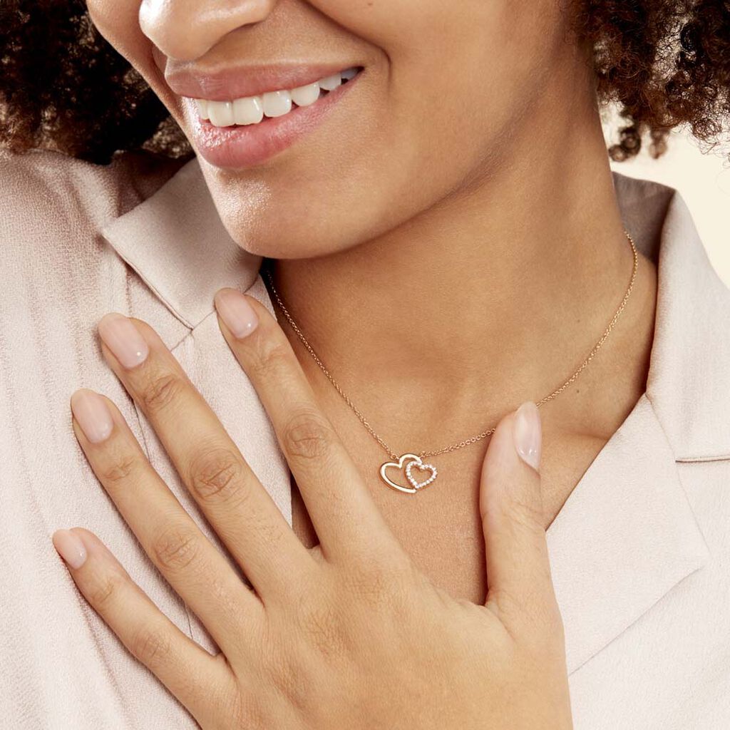 Collier Alexandra Plaqué Or Jaune Oxyde De Zirconium