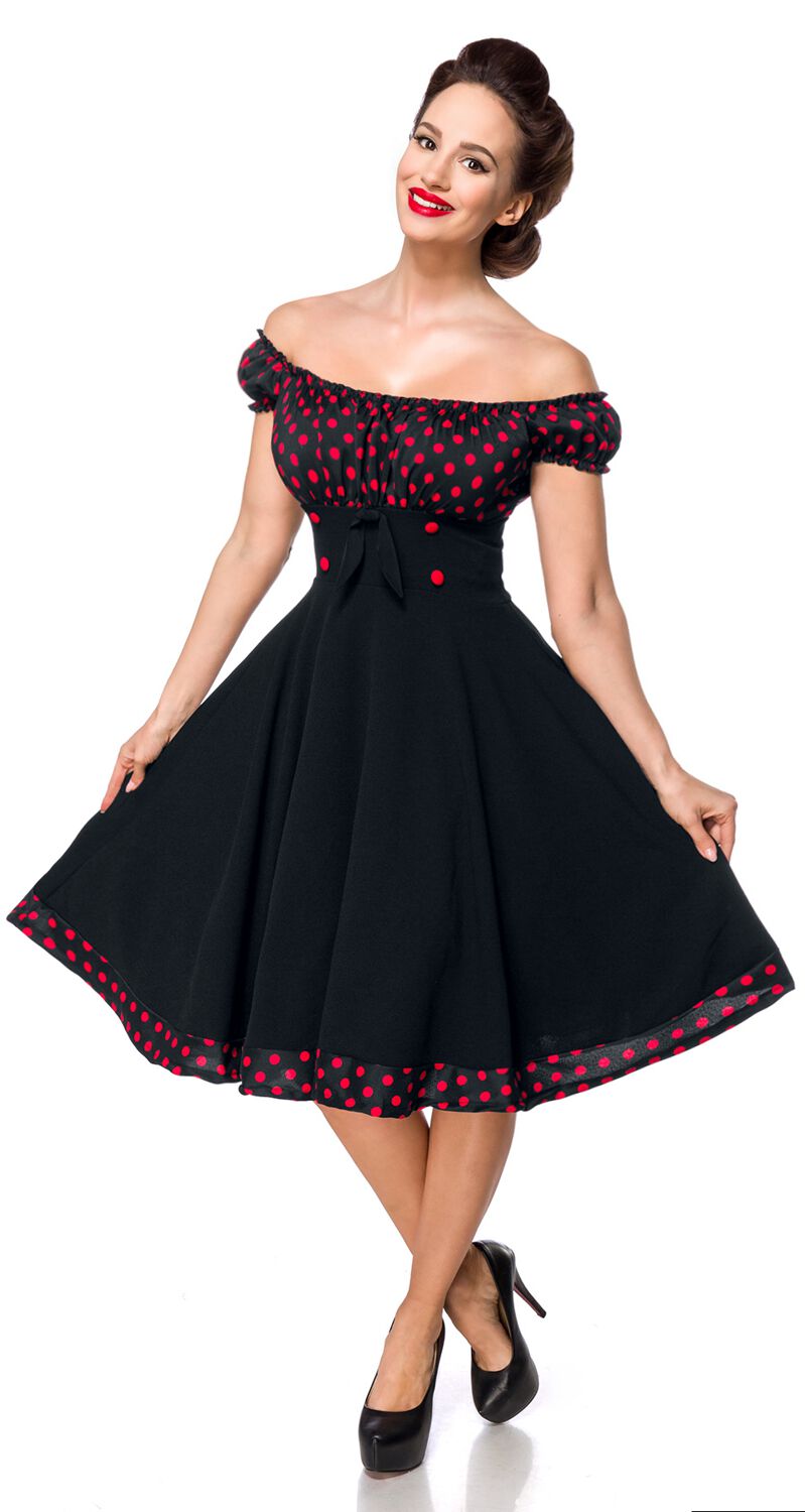 Robe Patineuse Avec Épaules Dénudées | Belsira Robe mi-longue
