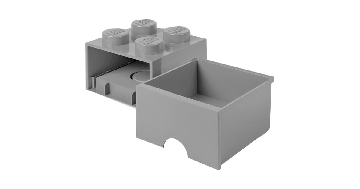 Room CopenhagenLEGO Brick Drawer 4 Grijs opbergdoos  (Grijs)