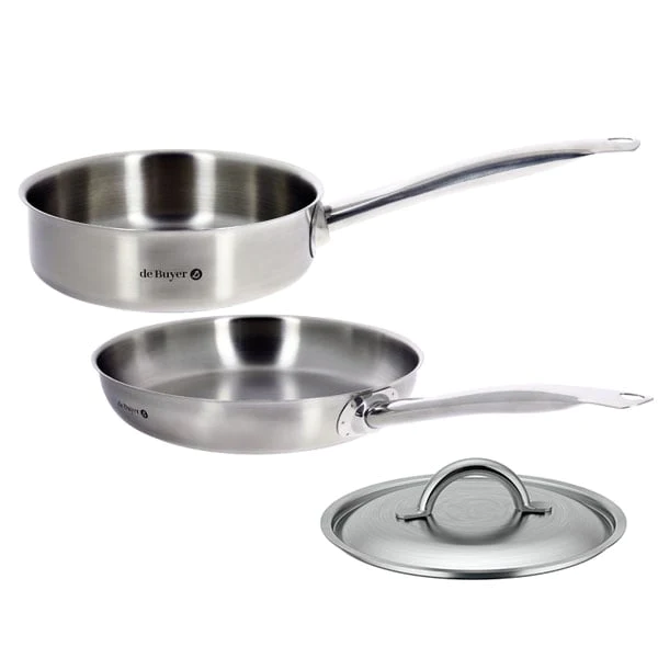 Set poêle et sauteuse Prim’Appety 28 cm et couvercle De Buyer