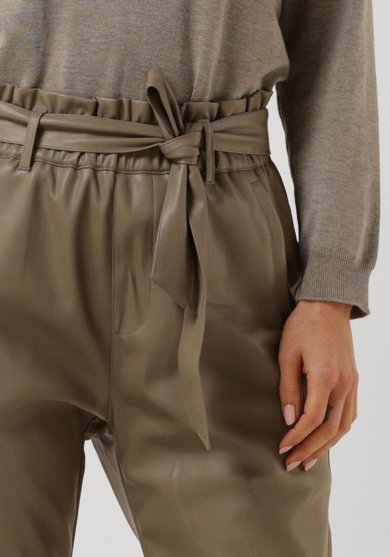 MINUS beige minus pantalon jayda pu pant
