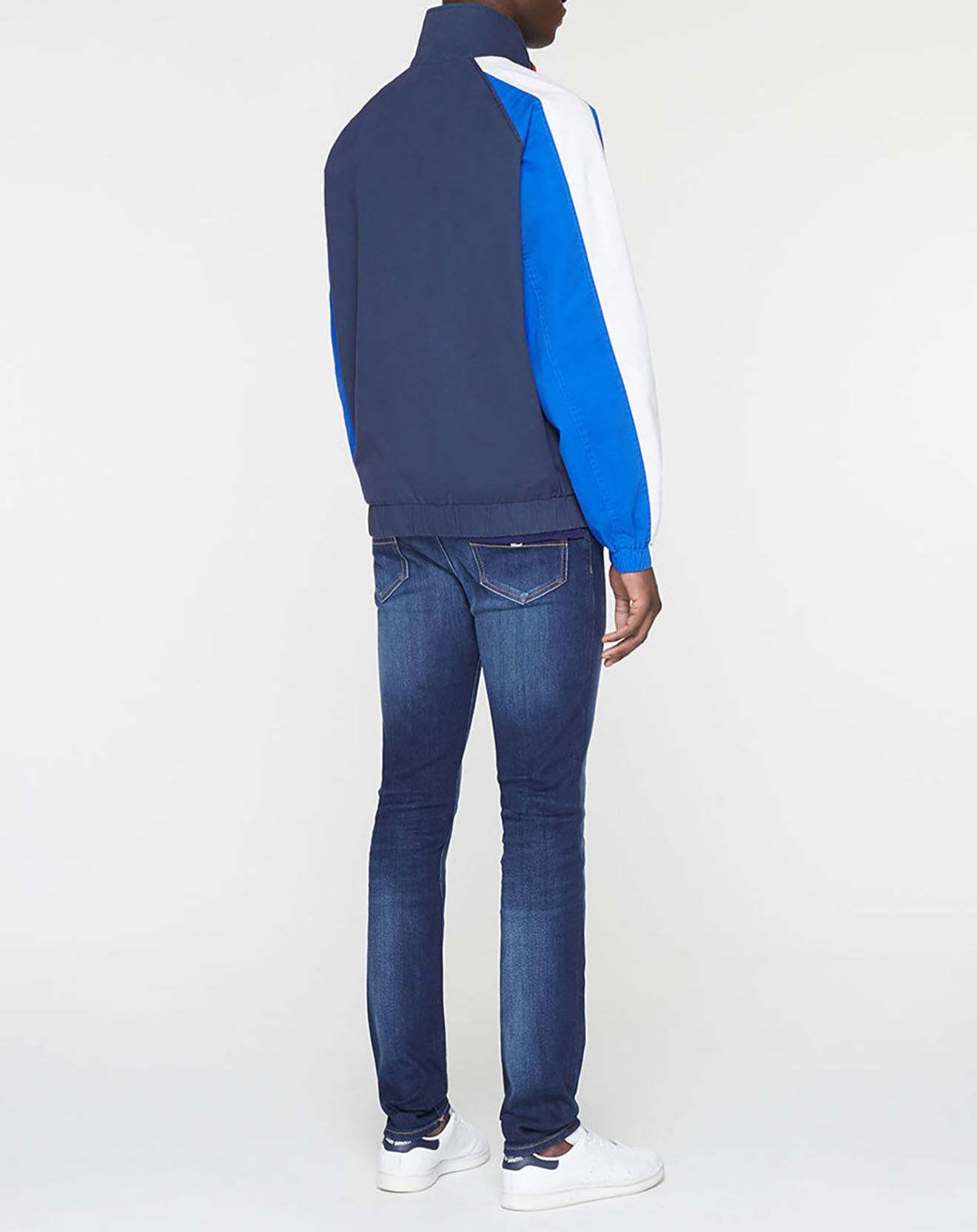 Tommy Jeans Blouson colorblock badge bleu/rouge