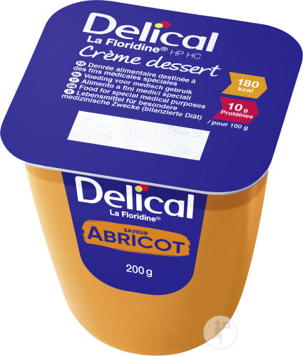 Delical La Floridine HP HC Crème Dessert Saveur Abricot 4x200g