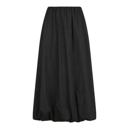 Neo Noir Ober Long Balloon Nederdel, Black, 36