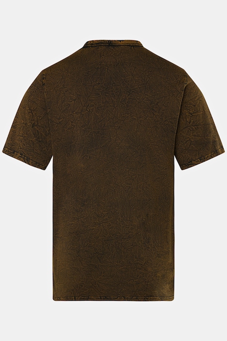 T-Shirt, Halbarm, Vintage-Look, Rundhals, Brustprint, bis 8 XL