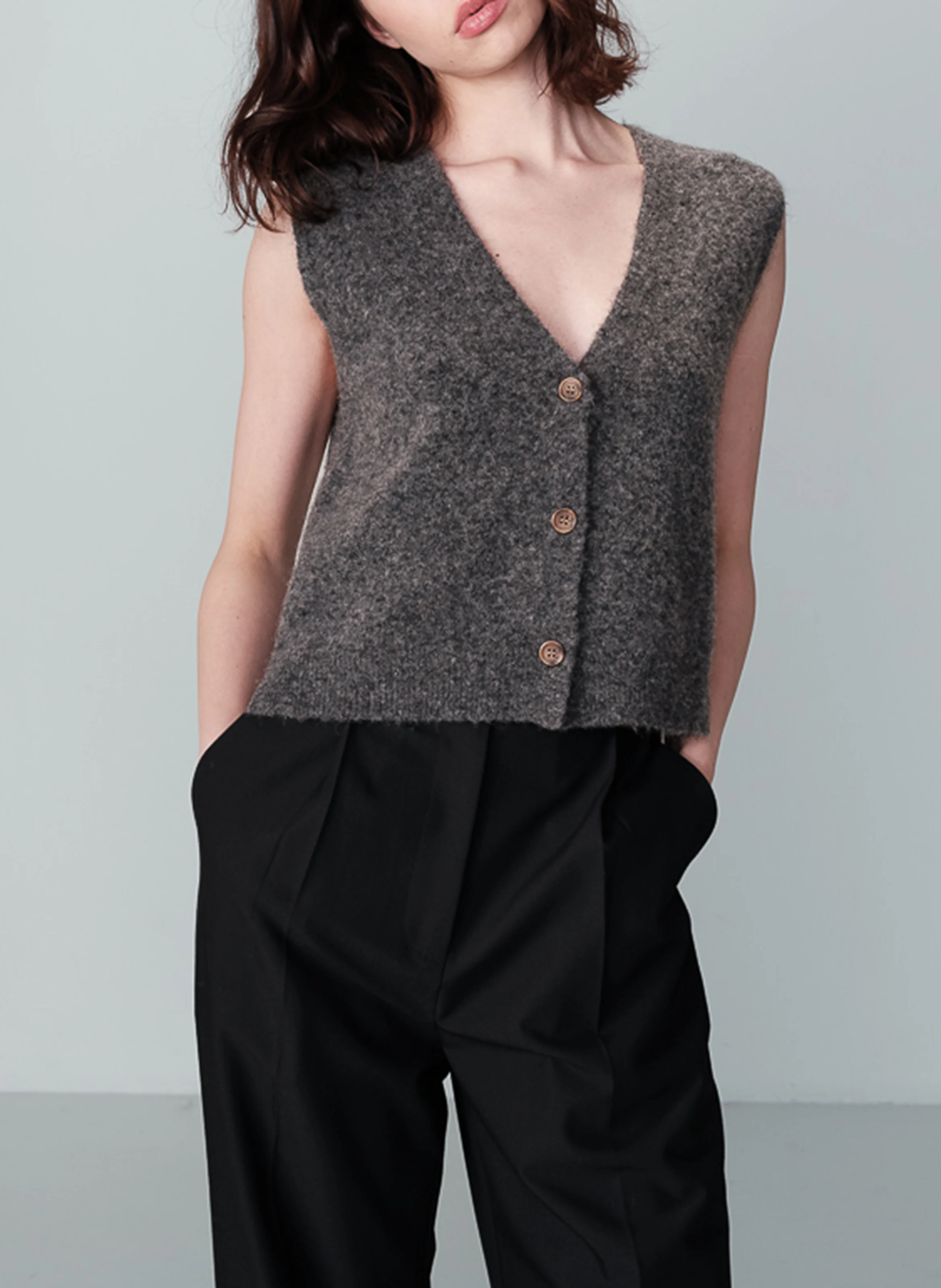 NARS - Gilet col V| Argent