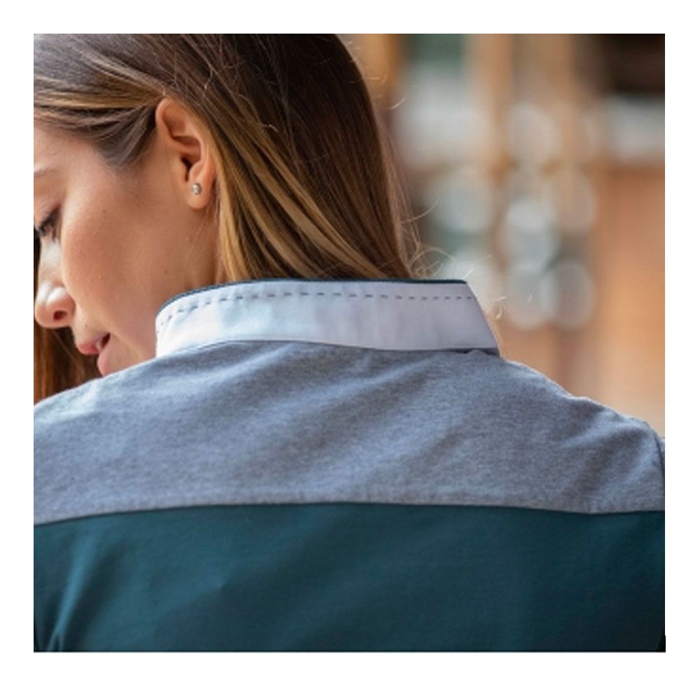 Pénélope INDY - Polo Femme bleu canard