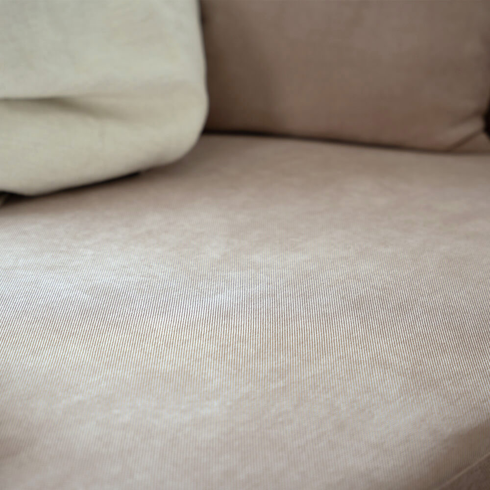 HOME DELUXE Hoekbank met Chaise Longue Rechts - Webstof - Beige