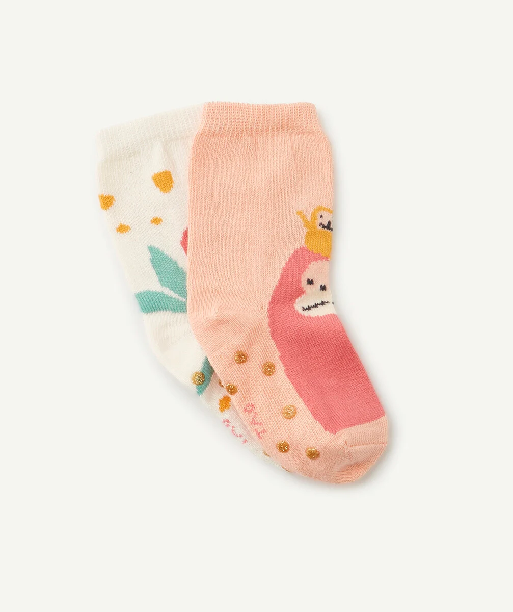 LE LOT DE 2 PAIRES DE CHAUSSETTES AVEC PATCHS ANTI-DÉRAPANTS