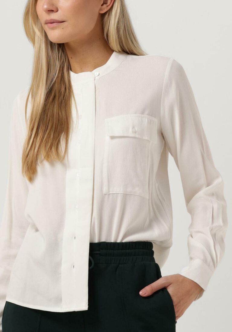 SIMPLE witte simple blouse evia wv-lyocel-22-3
