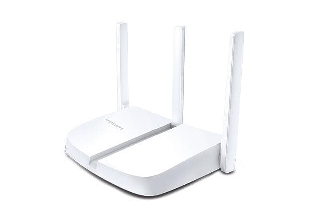 Mercusys Wireless N Router MW305R 802.11n, 300 Mbit/s, 10/100 Mbit/s, Ethernet LAN (RJ-45) porte 3, Antennetype 3xFixed, Hvid