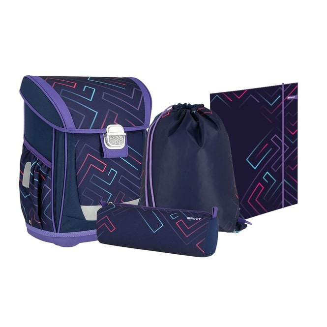 Spirit - Schulranzen Set - Color Lines - 4-teilig