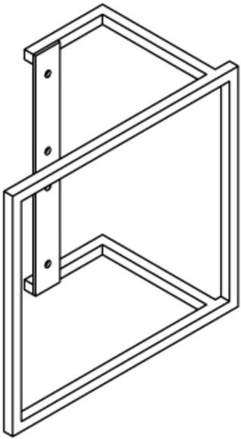 Vasco - Handdoekbeugel Square - Wit - Aluminium