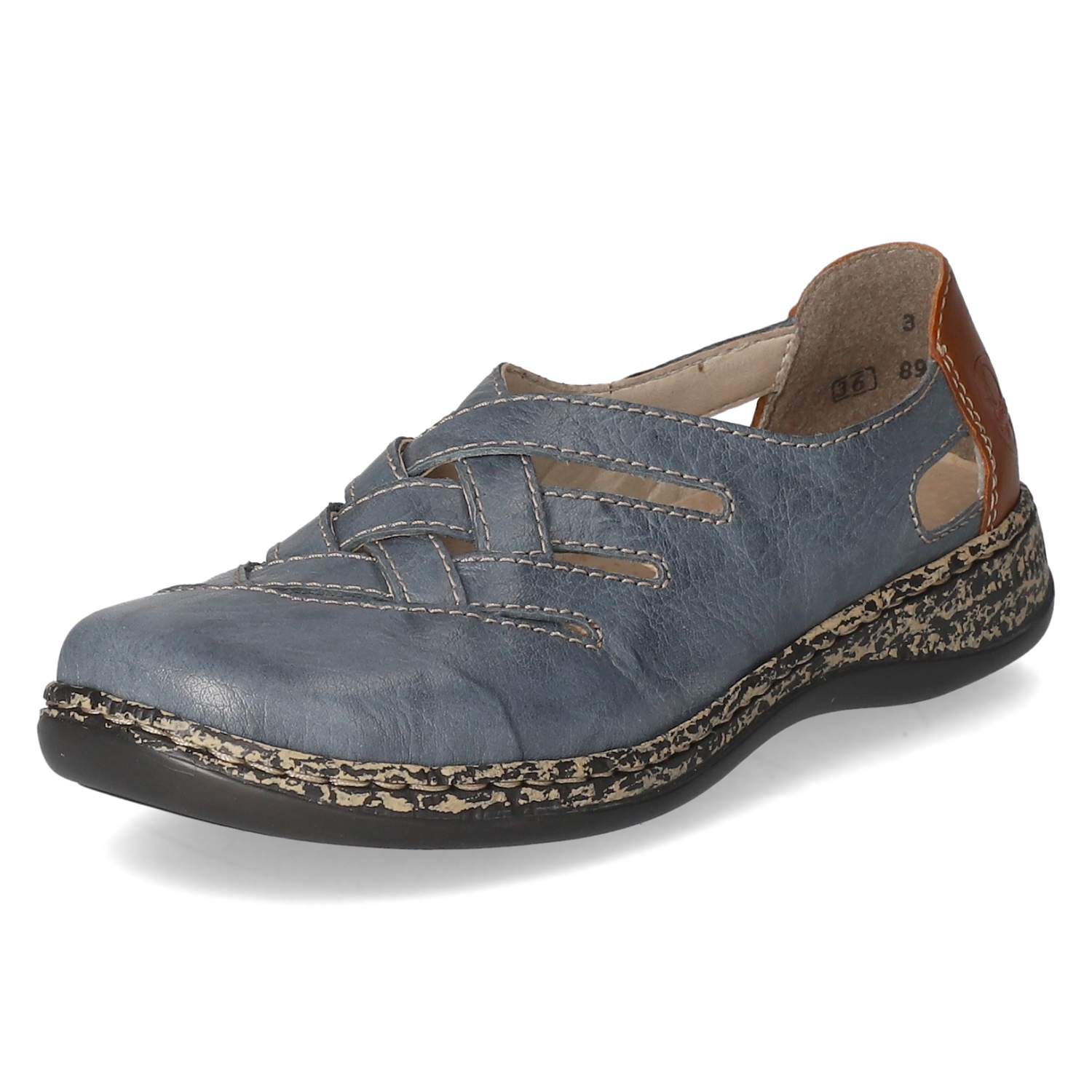 Rieker Slipper - blau