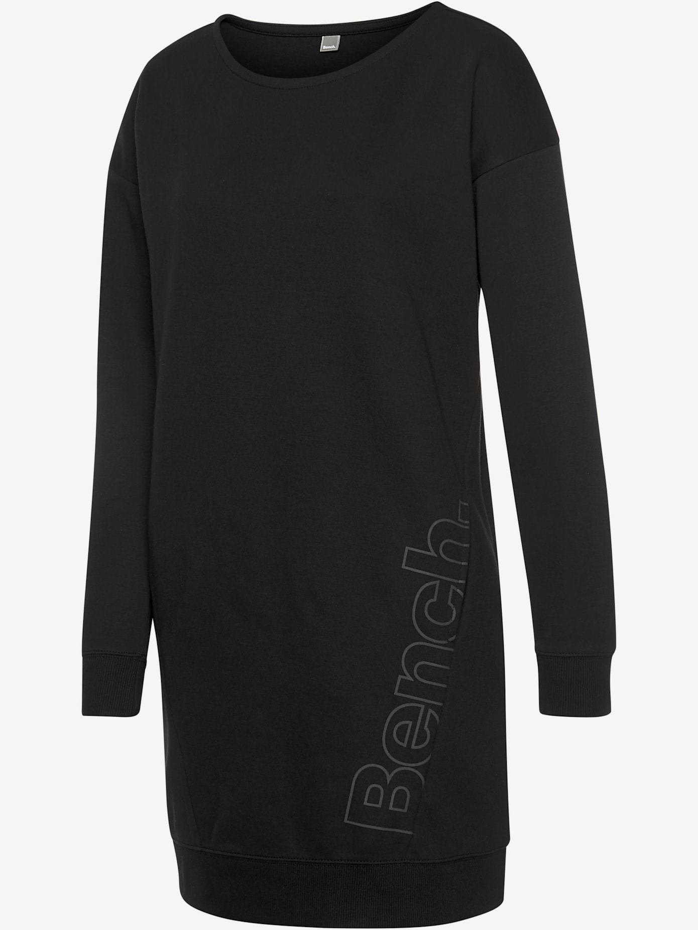 Robe en matière sweat robe d'intérieur sportive avec grand imprimé logo