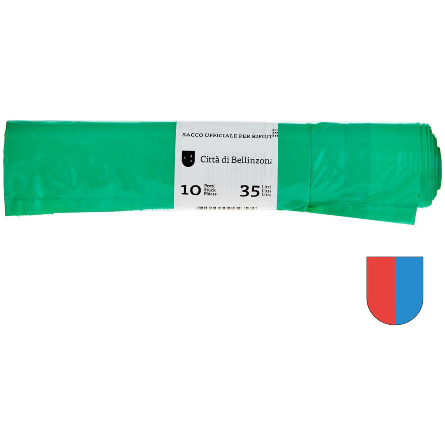 Gebührenkehrichtsack Bellinzona grün 35L 10 Stück