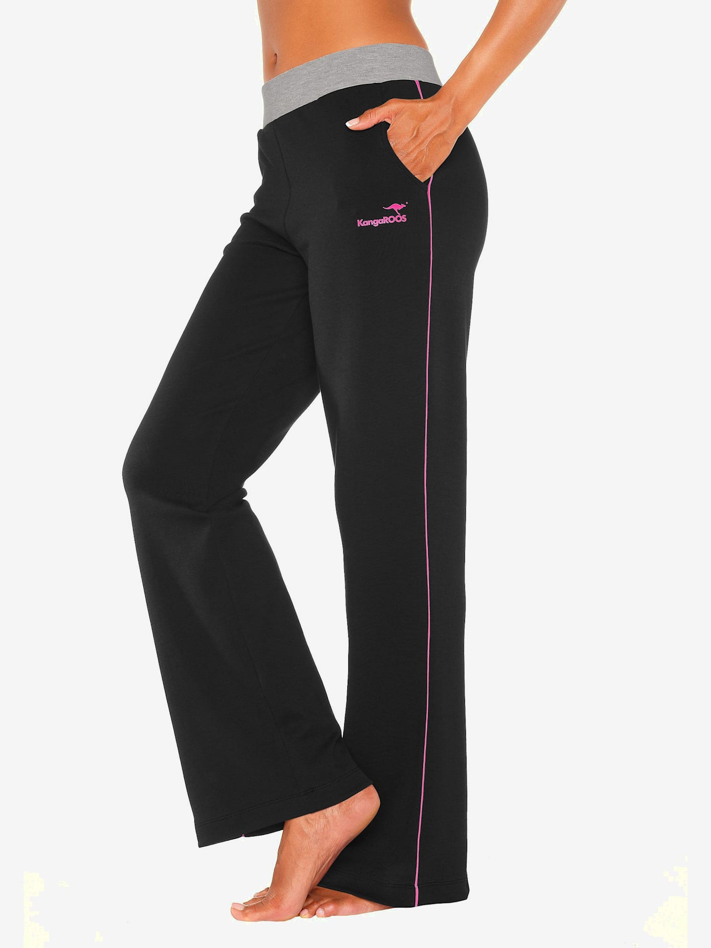 Pantalon détente, jambes larges