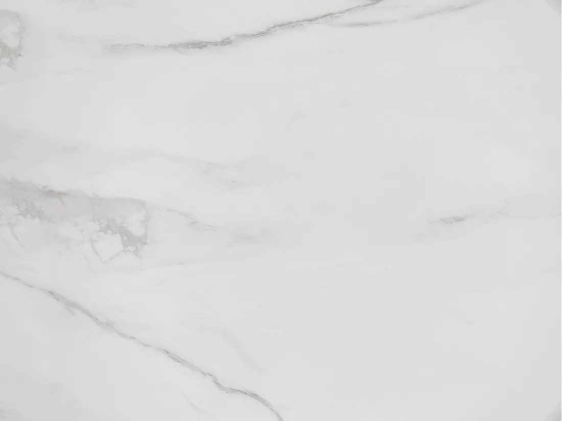 Vasque à poser ronde blanche effet marbre en céramique - 36 cm - VIAMARBA
