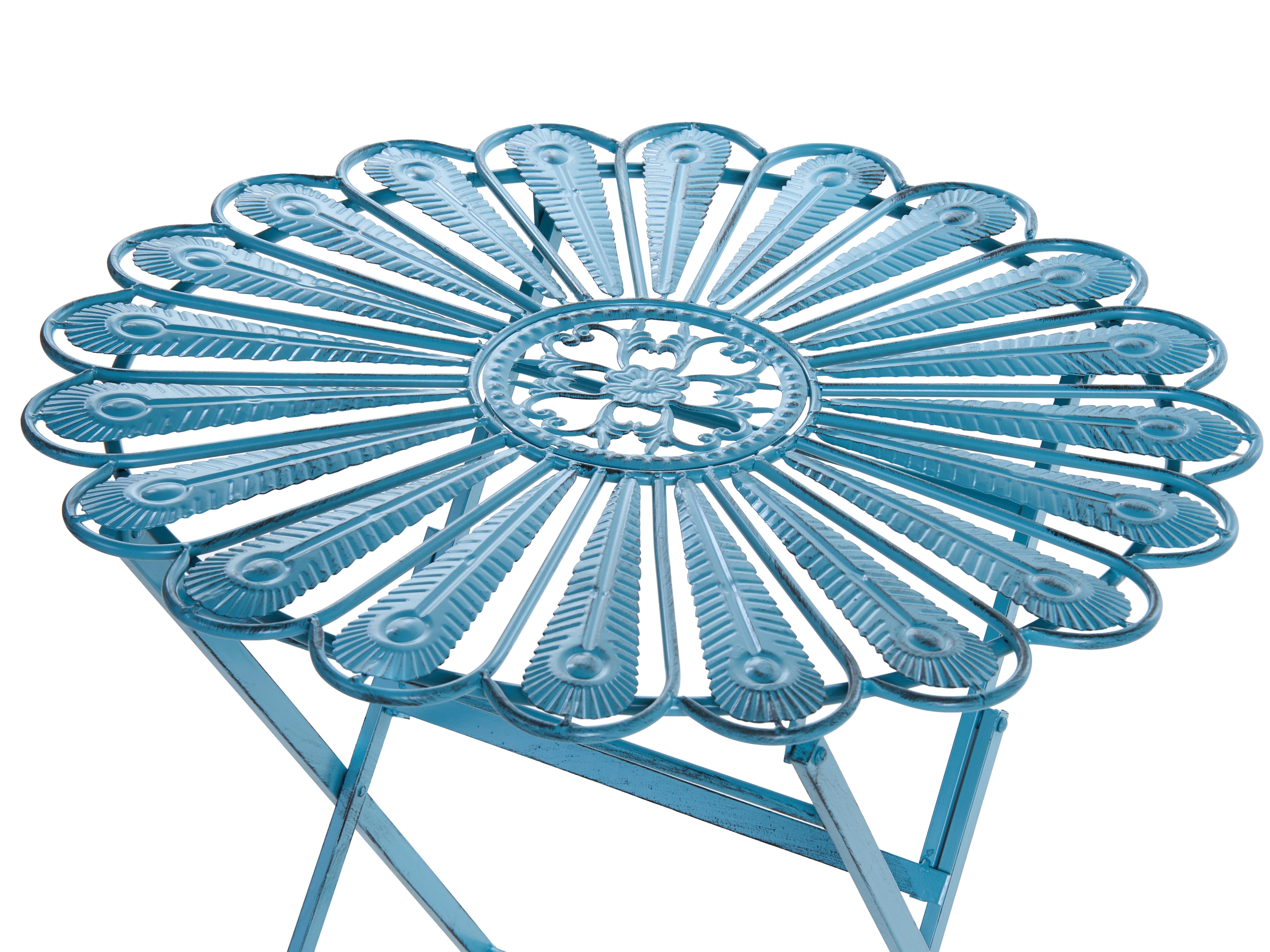 Bistrotafel PAVIA 71 cm 71 cm Metaal Blauw