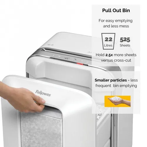 Makulator Fellowes Powershred® LX201 micro-cut 2x12 mm hvid (P-5)